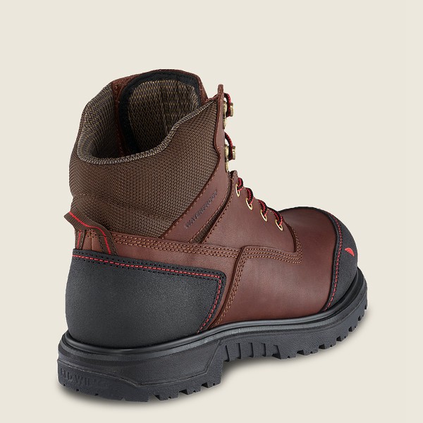 Work Støvler Herre - Red Wing Brnr Xp - 6-Inch Waterproof Soft Toe - Brune/Sort - BXFCYN-985